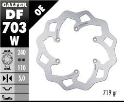 Galfer KTM 950S/BMW 650 Rear Disc Wave Fixed 240