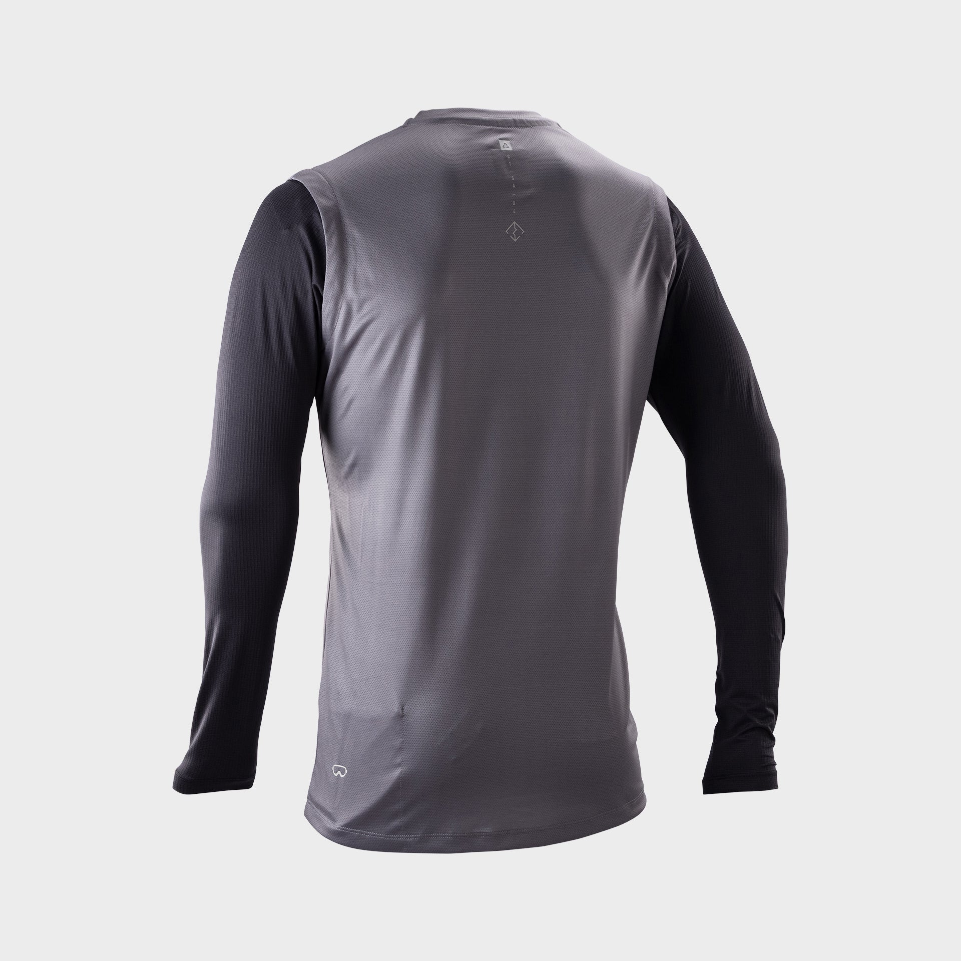 34366 Leatt 2.0 Gravity LongsleeveJersey GraphiteBlack Back 5026056170.jpg