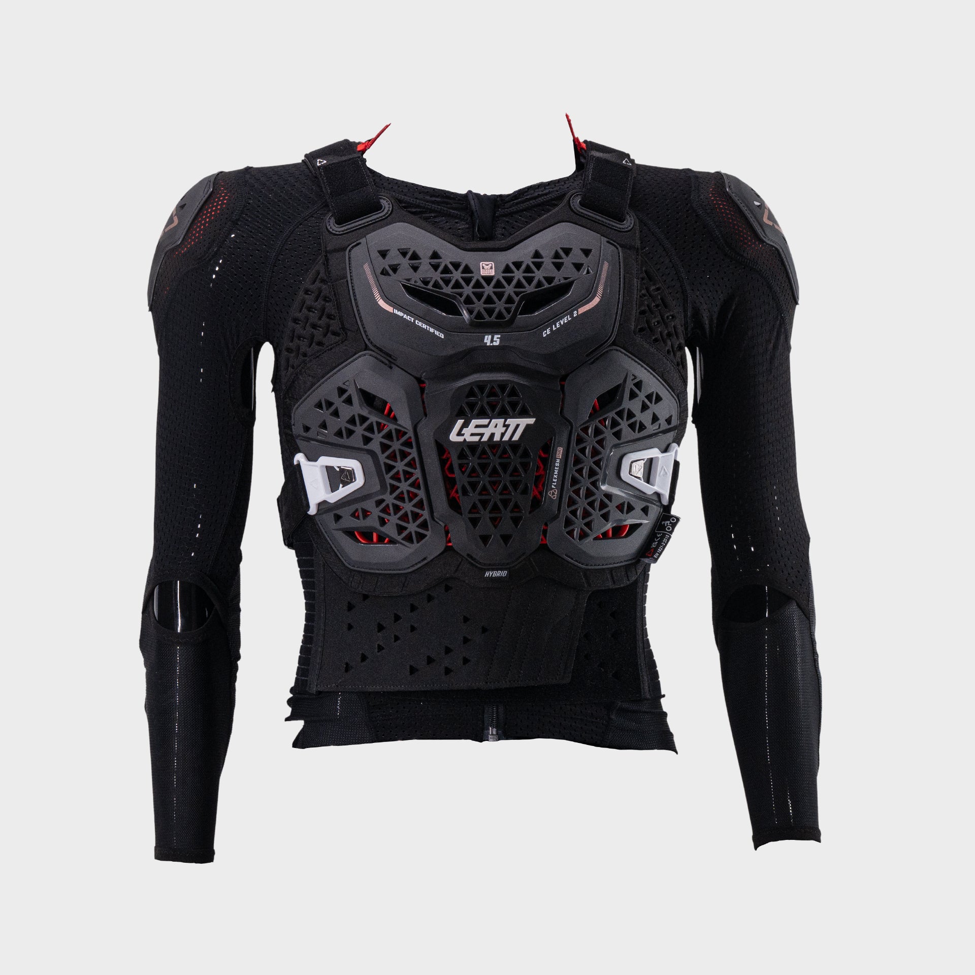41906 Leatt 2026 Protection BodyProtector 4.5HybridWomen Black Front 5026010610.jpg