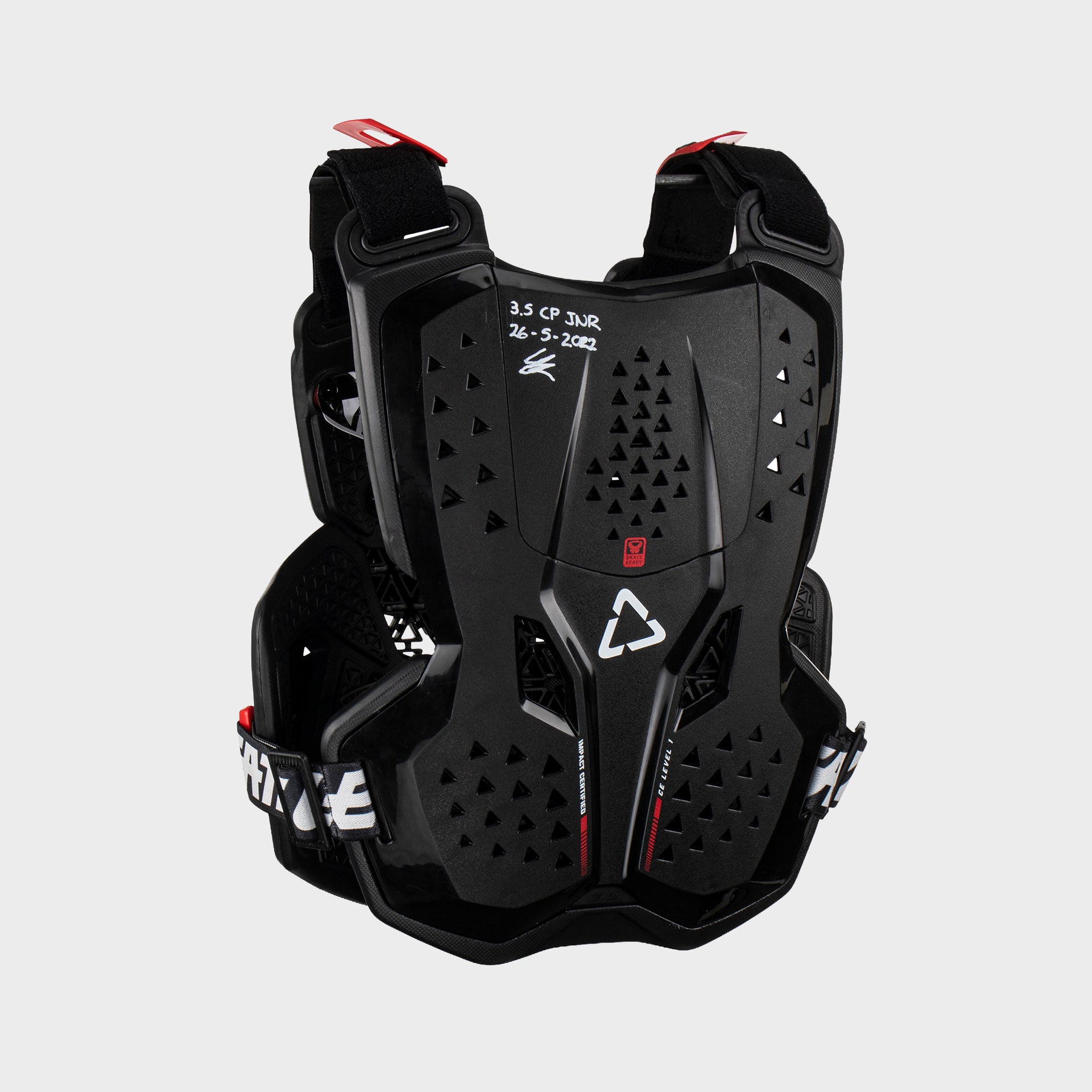 41928 Leatt Chest Protector 3.5 Jr Black Back Left 5023051000.jpg