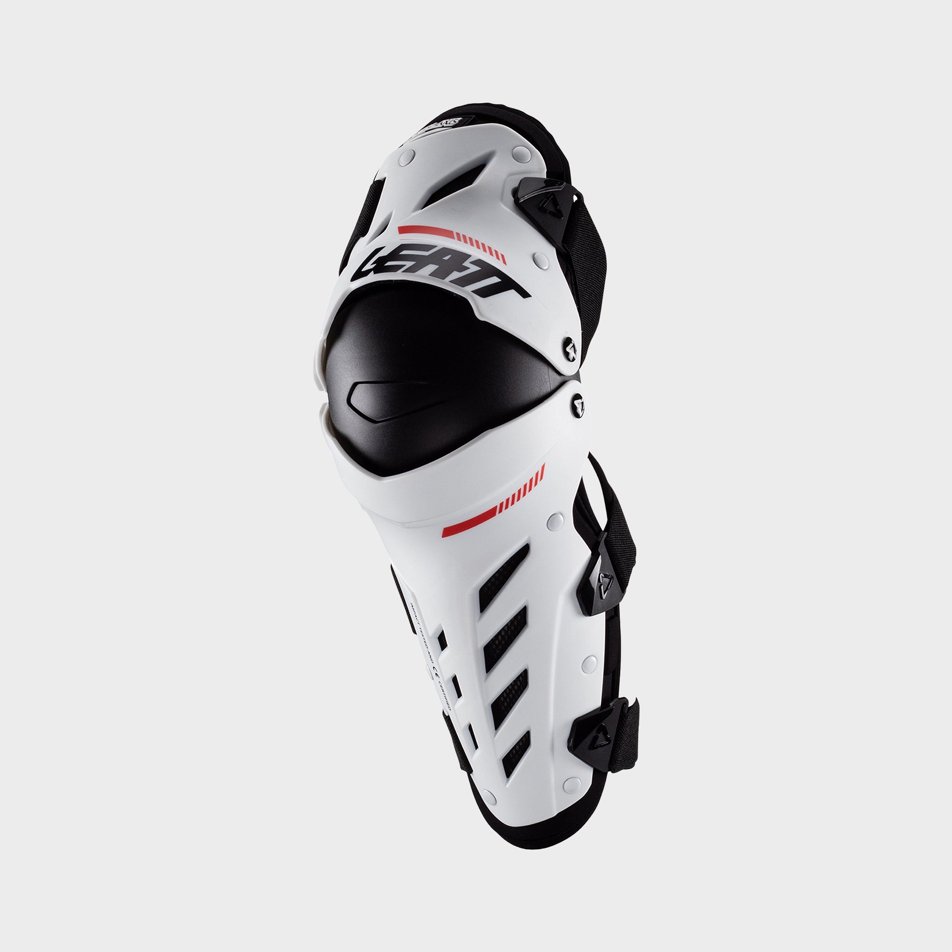 42007 Leatt Knee Shin Guard Dual Axis Junior White Front Left 5023051100.jpg