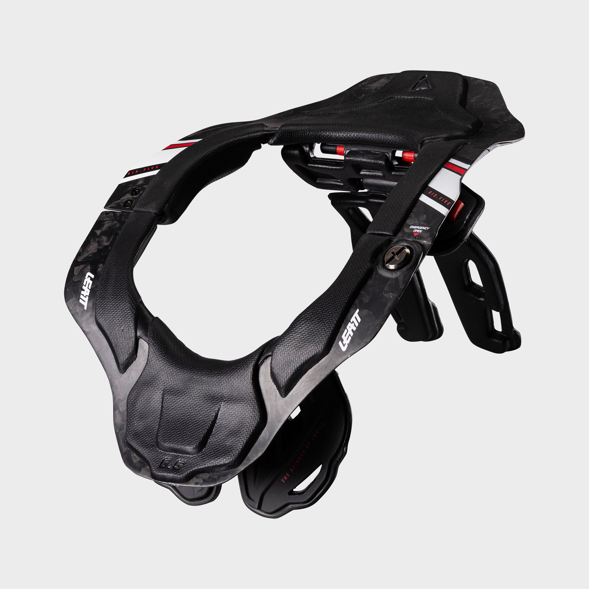 42045 leatt 2026 protection neckbrace 6.5 carbonblackwhite front 1026010010.jpg
