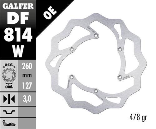 Galfer Disc Wave Fixed 260X3mm (Beta Front)