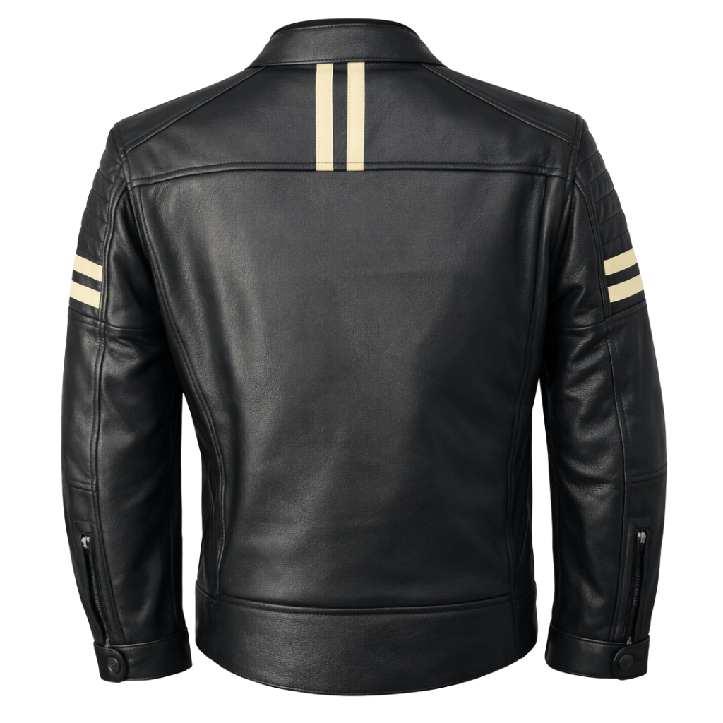 Nexo Street Leather Jacket Black Beige2.png