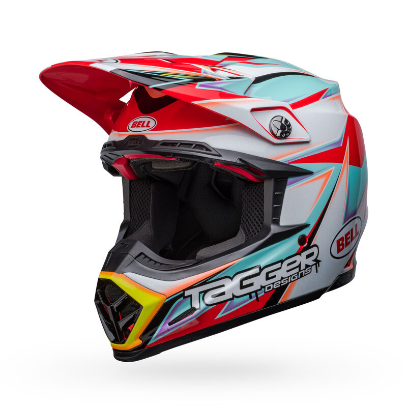 bell moto 9s flex dirt motorcycle helmet tagger edge gloss white aqua front left.jpg