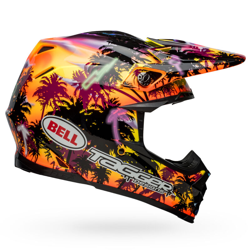bell moto 9s flex dirt motorcycle helmet tagger tropical fever gloss yellow orange right.jpg