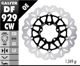 Galfer Disc Wave Floating Complete (C. ALU.) 320x5