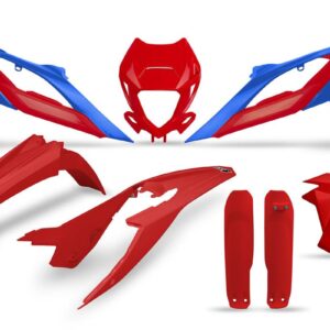 UFO Beta Full Kit Incl Headlight Cover 23-25 RR250-450 Racing Red-Blue