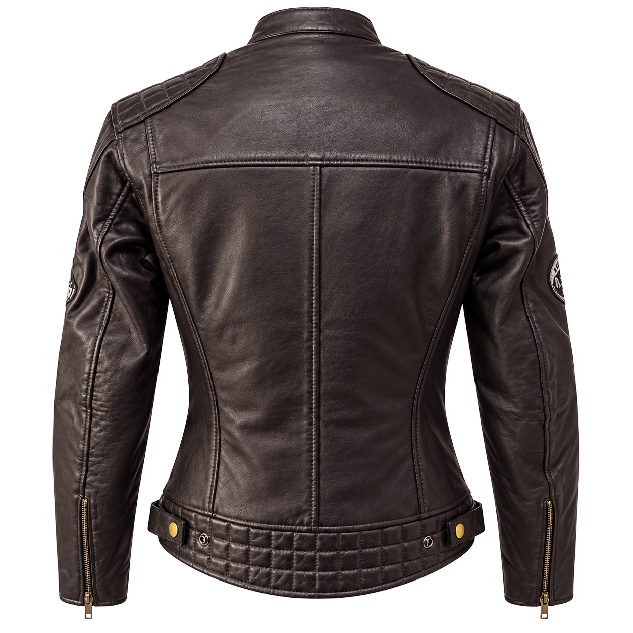 nexo ladies cafe racer dark brown back.png